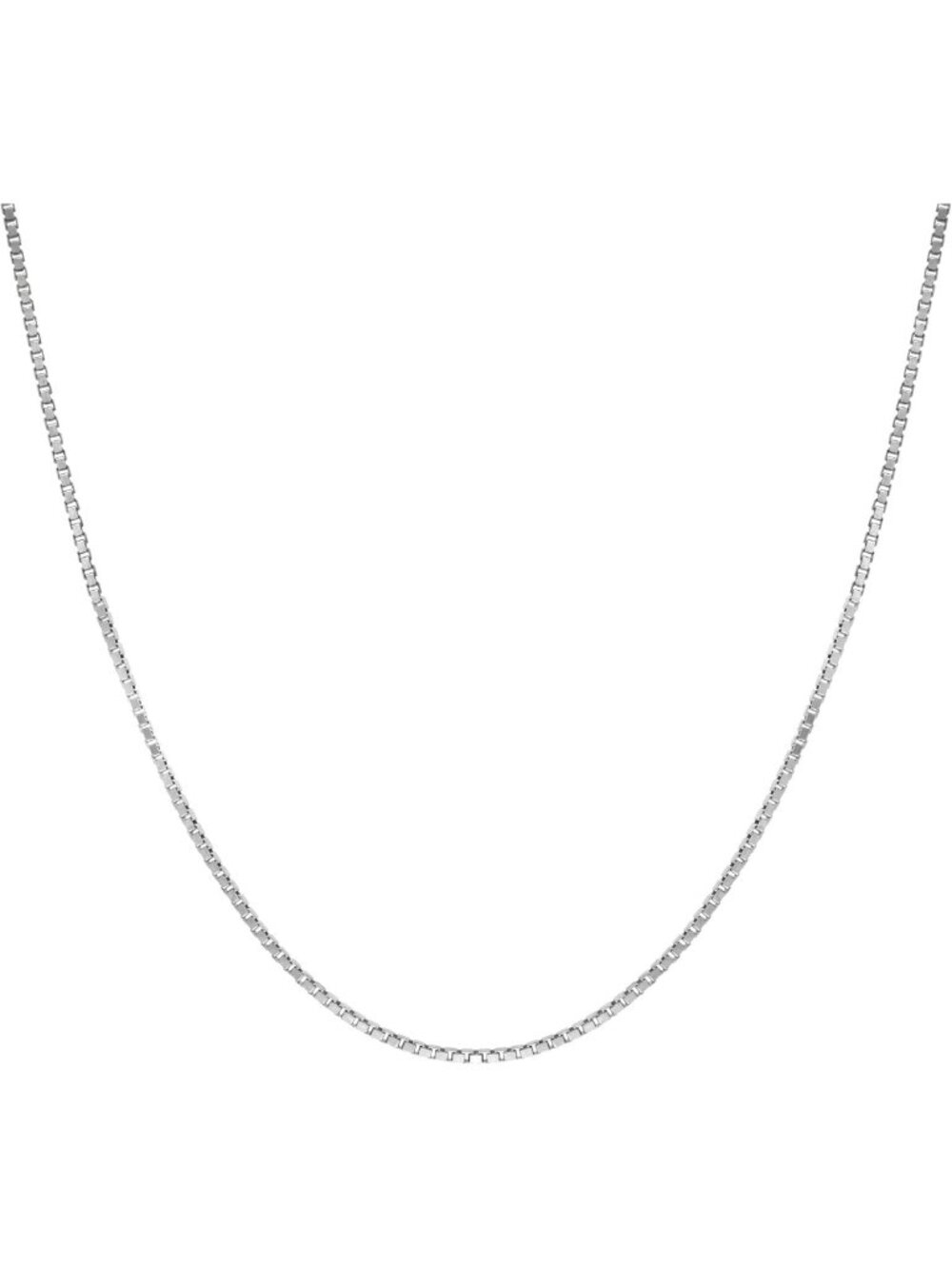 Tarnish-Resistant Sterling Silver Chain Necklace for Women, 1mm, 14"-36" Length